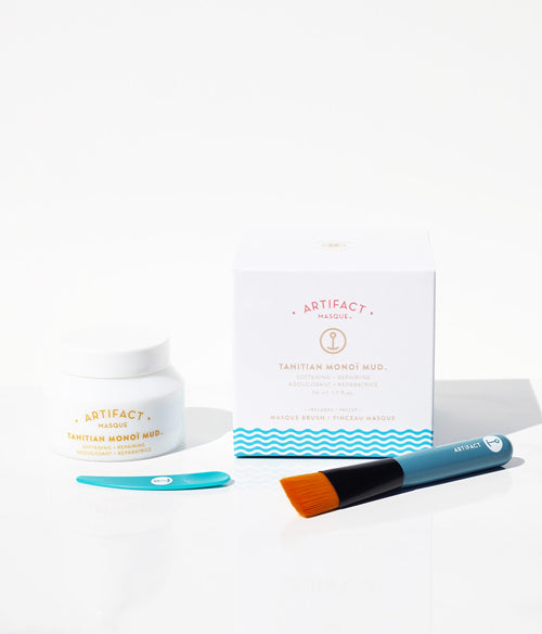 TAHITIAN MONOI MUD MASQUE + BRUSH KIT